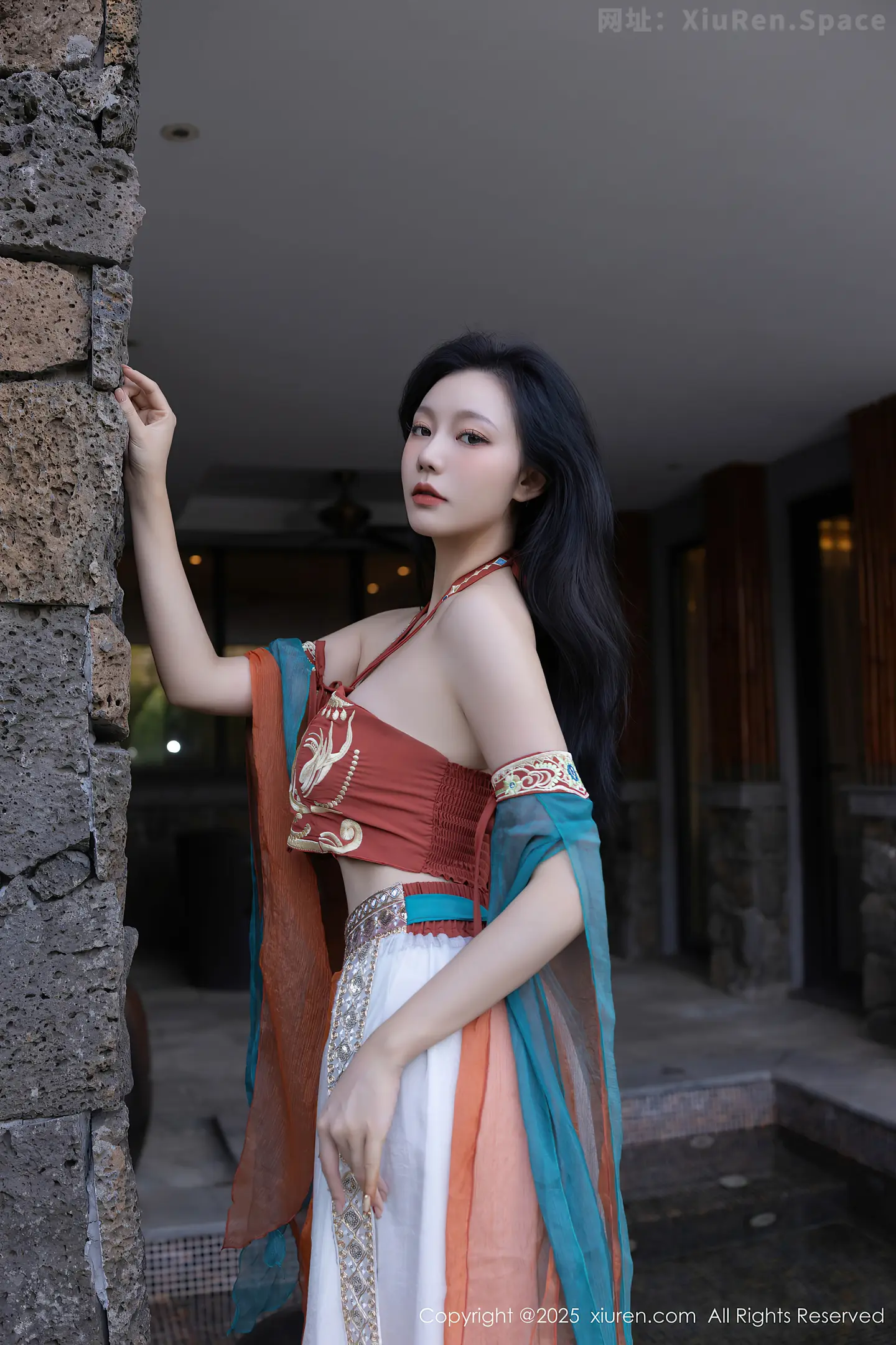 图片[5]-[XiuRen秀人网] VOL.9757 模特安然anran性感古风薄纱服饰配超薄肉丝秀丰满身材诱惑写真81P-秀人网官方网站